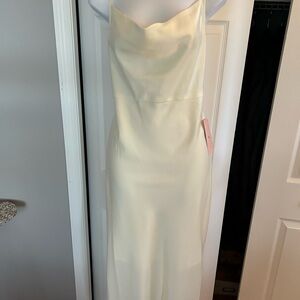 NWT White long dress. Beautiful Wedding option. BHLDN size 10